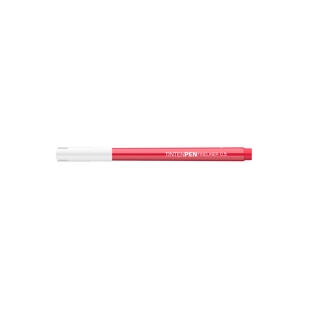 Rostirón, tűfilc vízbázisú, 0,5mm, kerek test, Tinten Pen Ico piros - Image 5