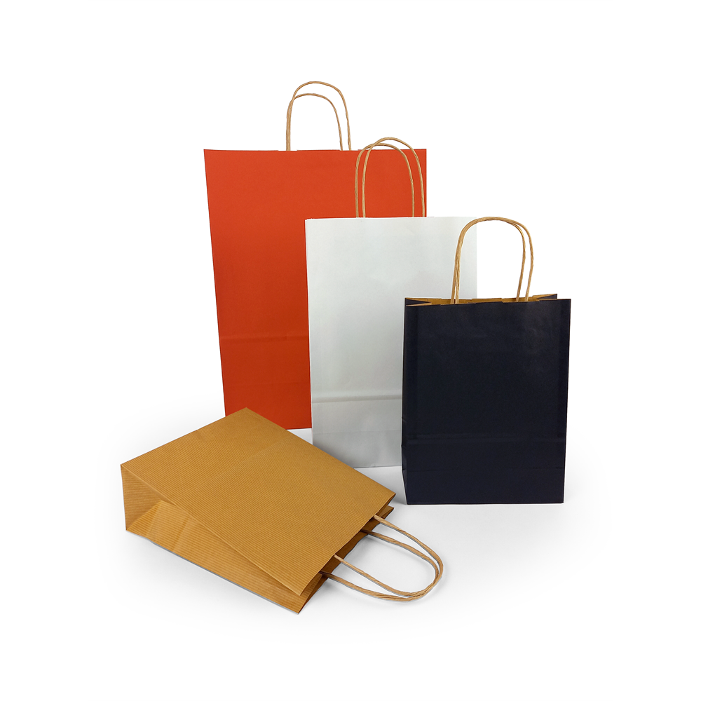 Sodrottfüles papírtáska 220x330mm 100mm talp M méret 200 db/doboz, piros - Image 7