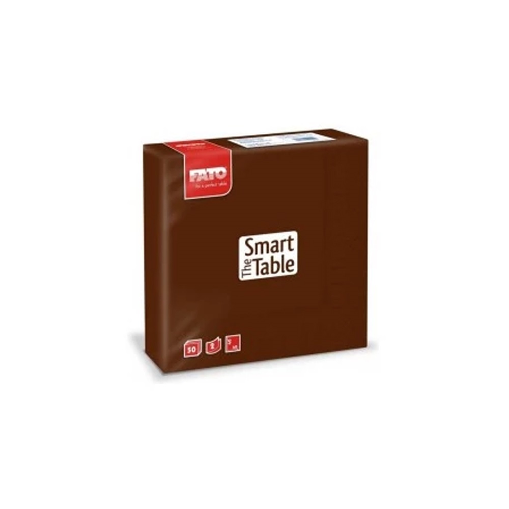 Szalvéta 2 rétegű 33 x 33 cm 50 lap/cs Fato Smart Table csokoládé_82622400