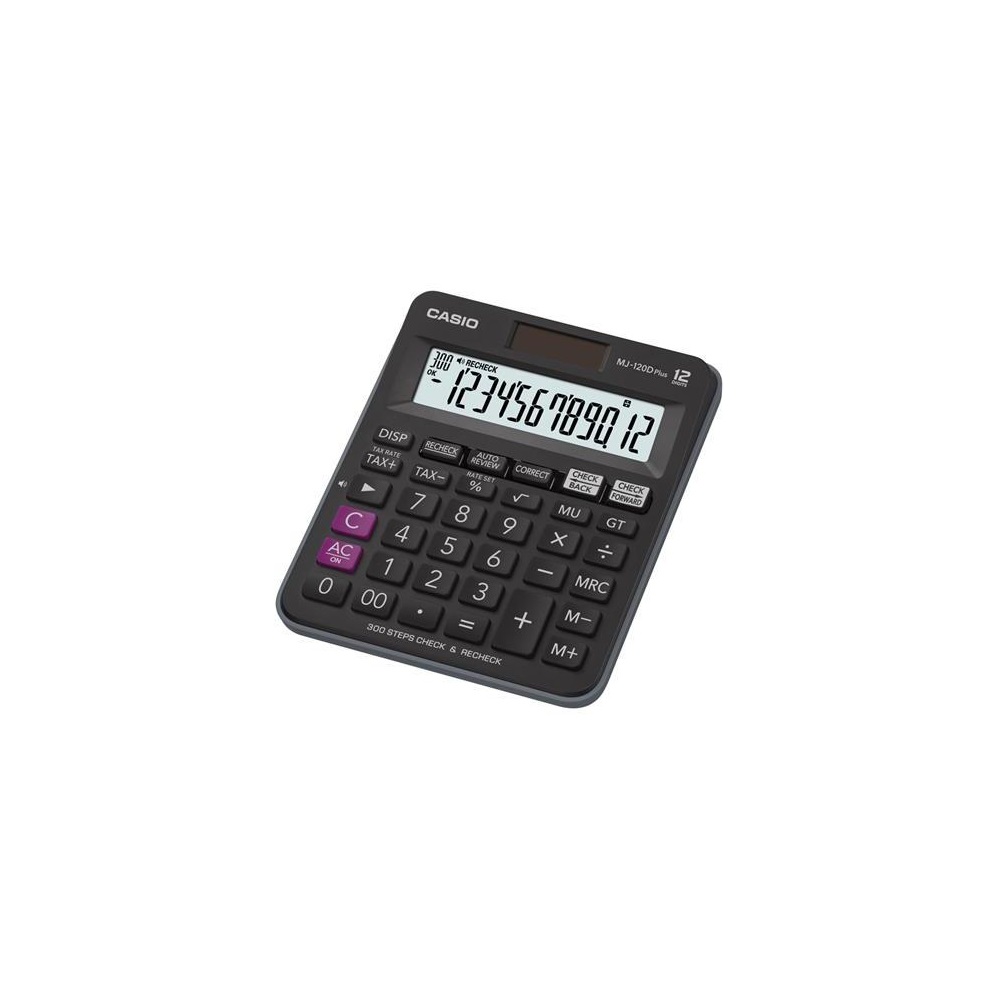 Számológép asztali 12 digit nagy, döntött kijelző Casio MJ 120 D PLUS fekete - Image 3