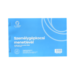Személygépkocsi menetlevél A5, 100lap,os D.GEPJ.36/5 Bluering®