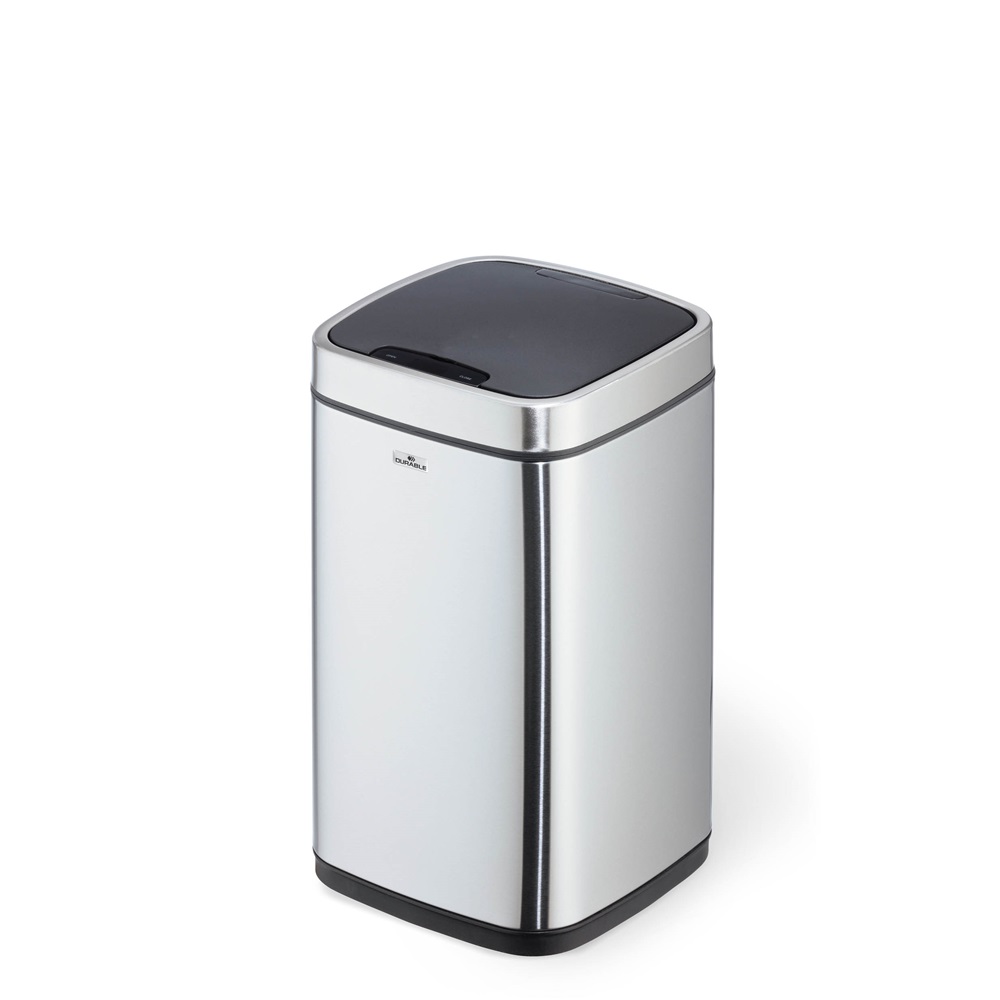 Szemeteskosár 12l, szenzoros érintésmentes No touch Durable ezüst - Image 3