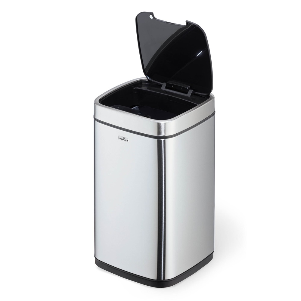 Szemeteskosár 12l, szenzoros érintésmentes No touch Durable ezüst - Image 4