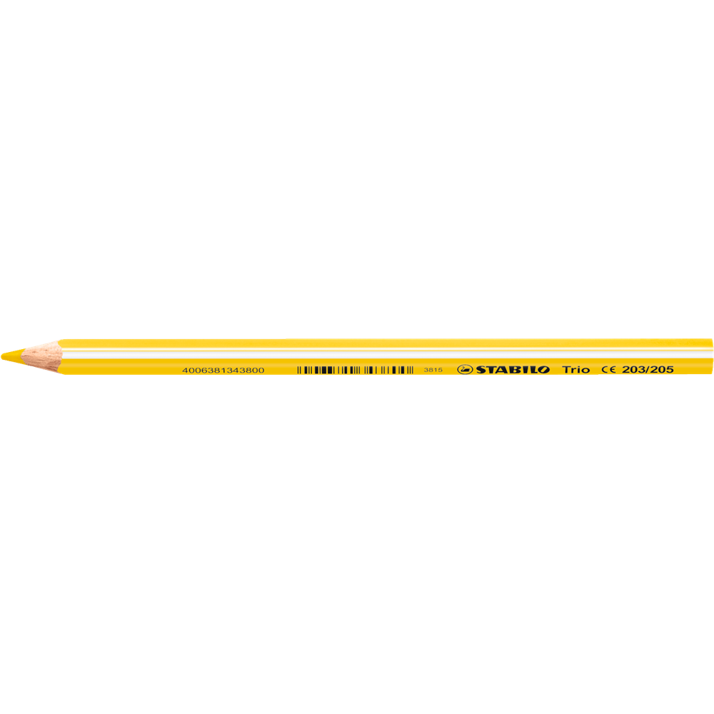 Színes ceruza vastag háromszögletű STABILO TRIO 203/205 sárga - Image 3