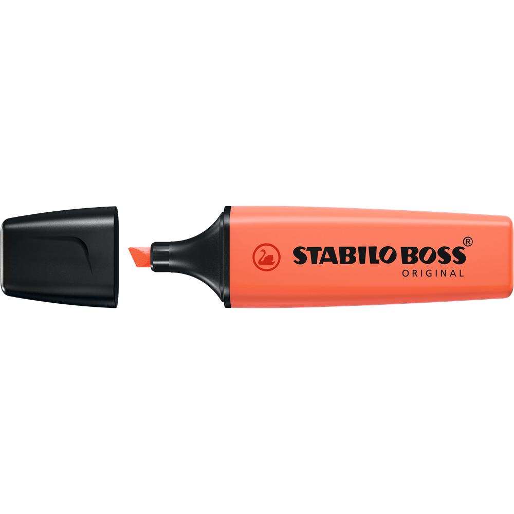 Szövegkiemelő 2-5mm, vágott hegyű, STABILO Boss original Pastel korall - Image 3