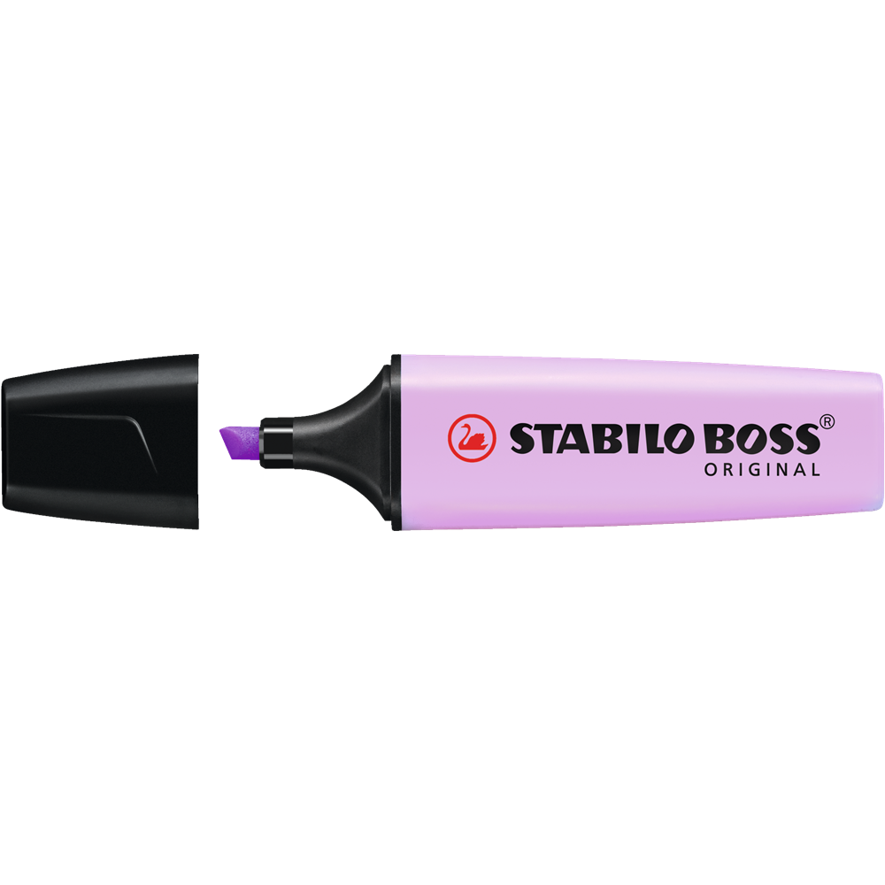 Szövegkiemelő 2-5mm, vágott hegyű, STABILO Boss original Pastel orgona - Image 3