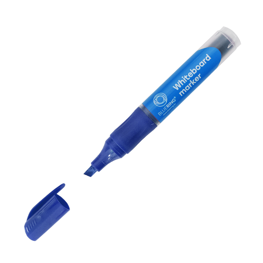 Táblamarker 2,2-5,2mm, vágott hegyű, cserélhető betétes, Bluering kék