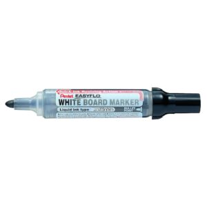 Táblamarker 2mm, kerek, utántölthető Pentel Easyflo fekete