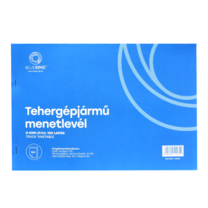 Tehergépjármű menetlevél A4, 100 lapos D.GEPJ.21/UJ Bluering®
