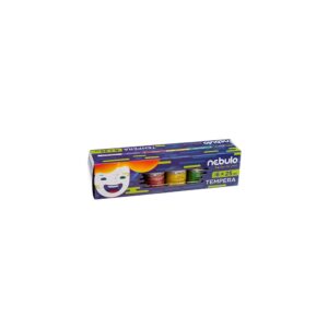 Tempera készlet, 25 ml, tégelyes, Nebulo 6 klf. szín