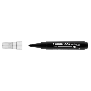 Textilmarker 1-3 mm kerek ICO T-SHIRT XXL fekete