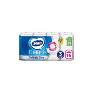Toalettpapír 3 rétegű kistekercses 100% cellulóz 16 tekercs/csomag Delicate Care Deluxe Zewa