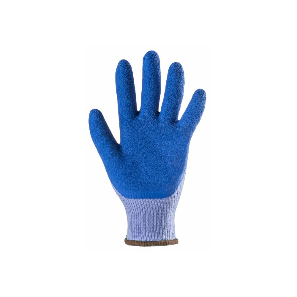 Védőkesztyű poliészter vastag kék 10-es kötésű 10-es_1LAAV10 - Image 3
