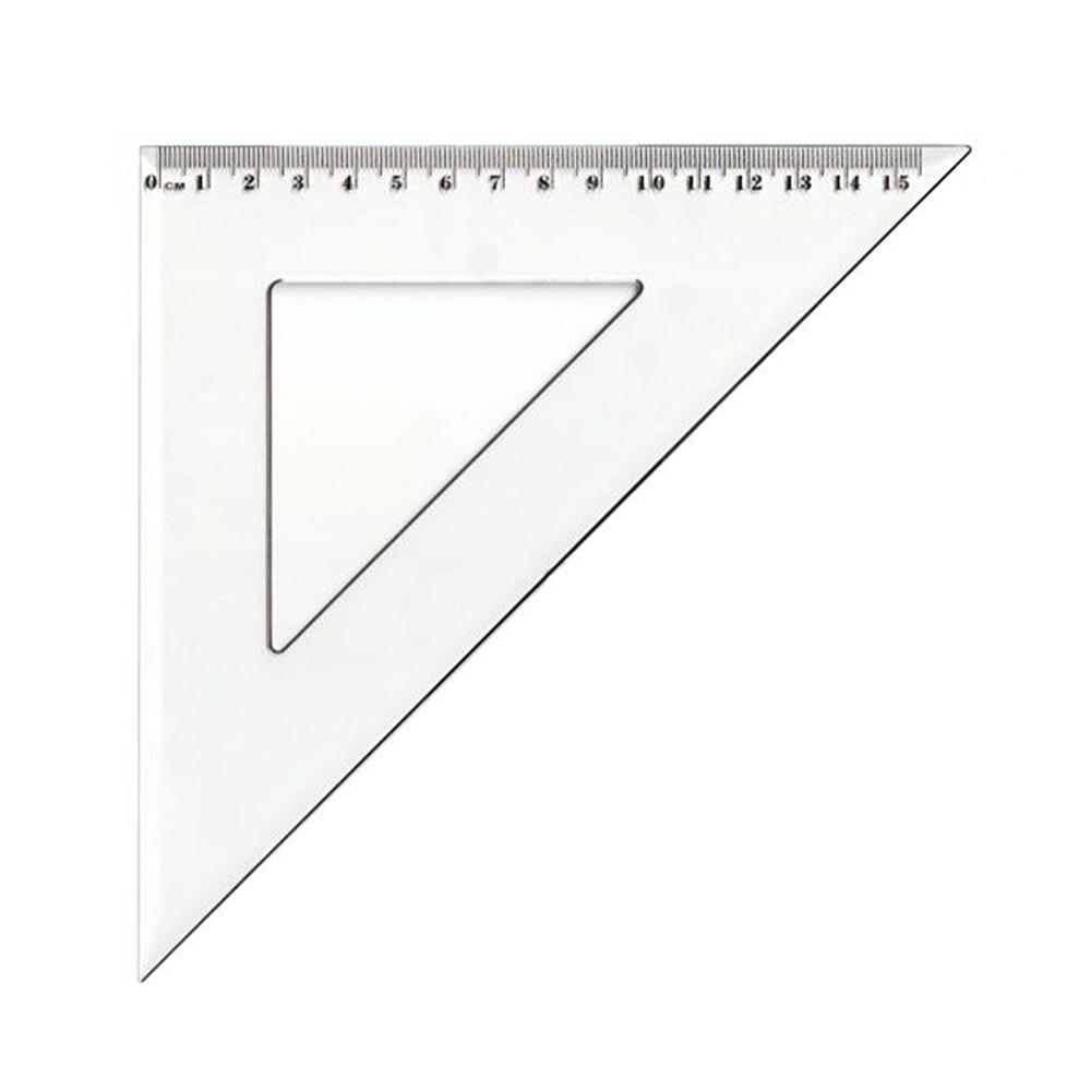 Vonalzó háromszög 45° 15,5cm, műanyag Antilop - Image 3