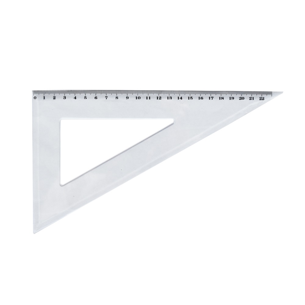 Vonalzó háromszög 60° 21cm, műanyag - Image 3