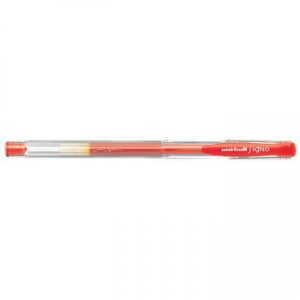 Zselés toll 0,5mm, Uni UM-100, írásszín piros